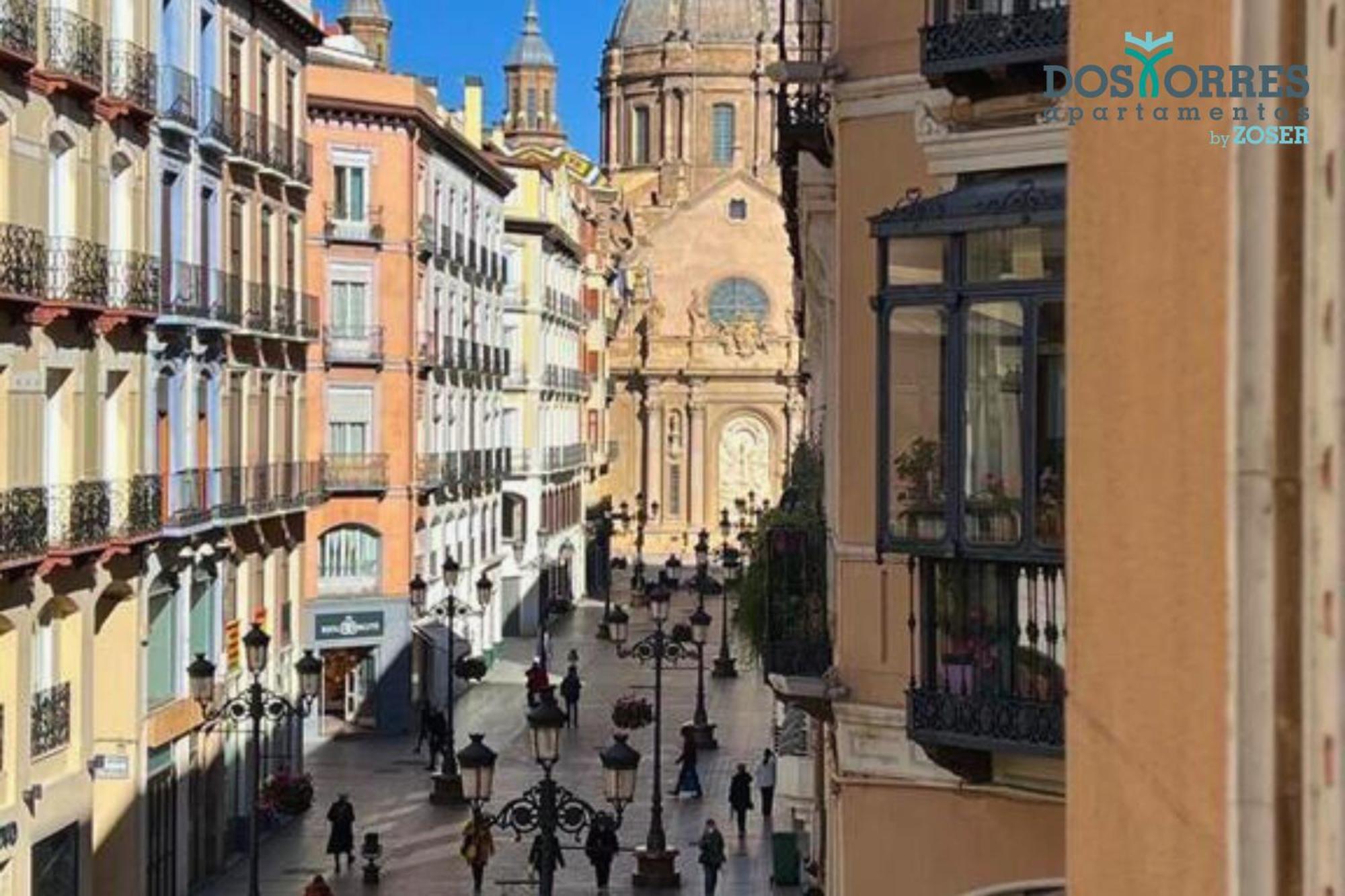 Dos Torres Pilar Suites- Balcones Con Vistas A La Ciudad ซาราโกซา ภายนอก รูปภาพ