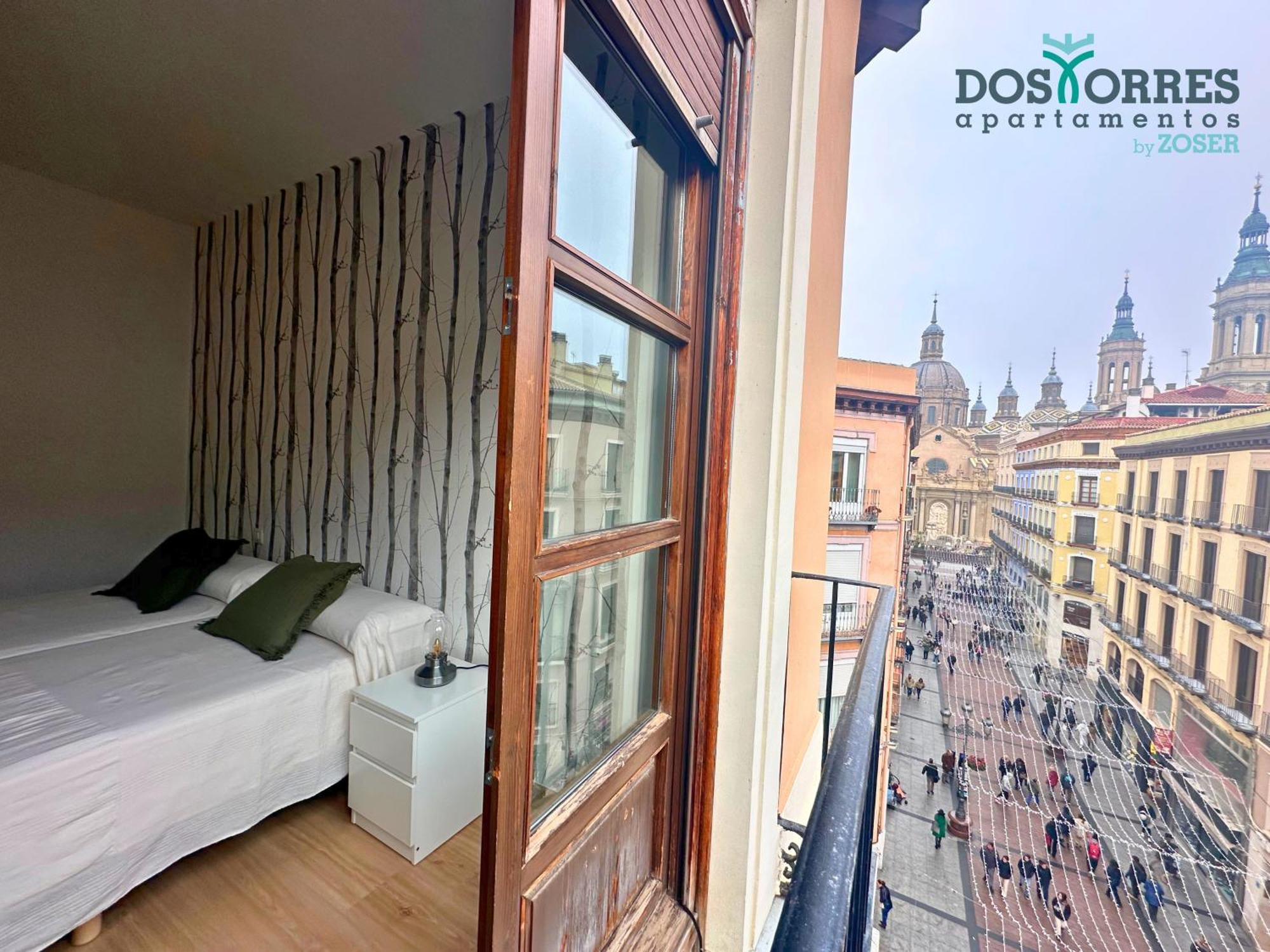 Dos Torres Pilar Suites- Balcones Con Vistas A La Ciudad ซาราโกซา ภายนอก รูปภาพ